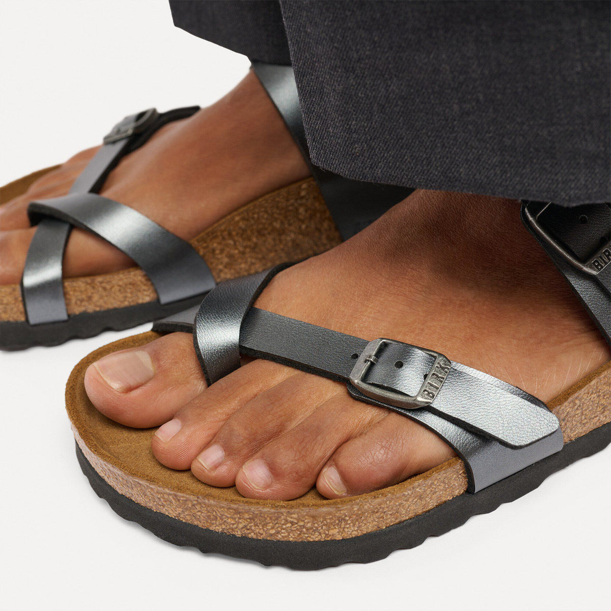 Mayari Birko-Flor in Color Metallic Black | Birkenstock