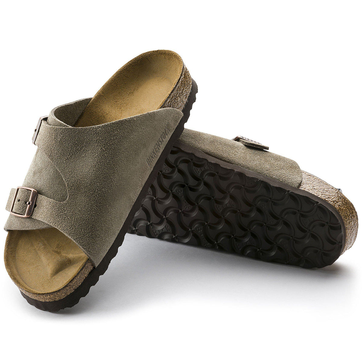 Zürich Suede Leather in Color Taupe | Birkenstock