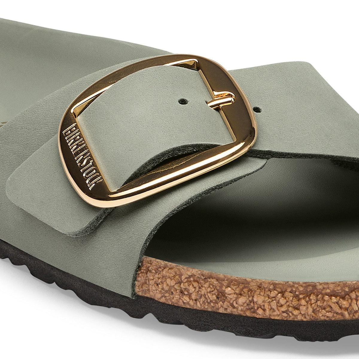 Madrid Big Buckle Oiled Leather in Color Pure Sage | Birkenstock