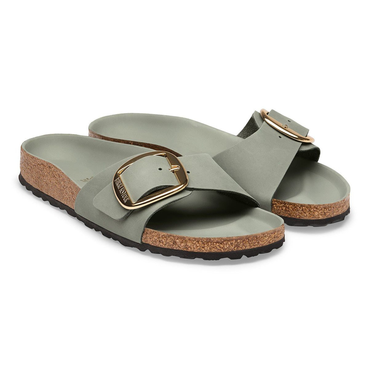 Madrid Big Buckle Oiled Leather in Color Pure Sage | Birkenstock
