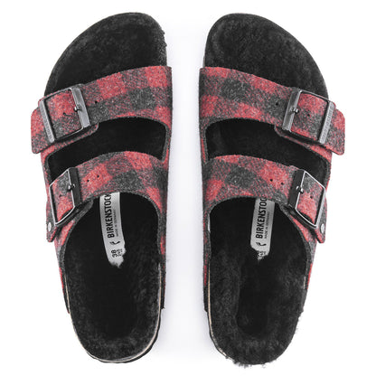 Arizona Shearling Wool in Color Plaid Red | Birkenstock