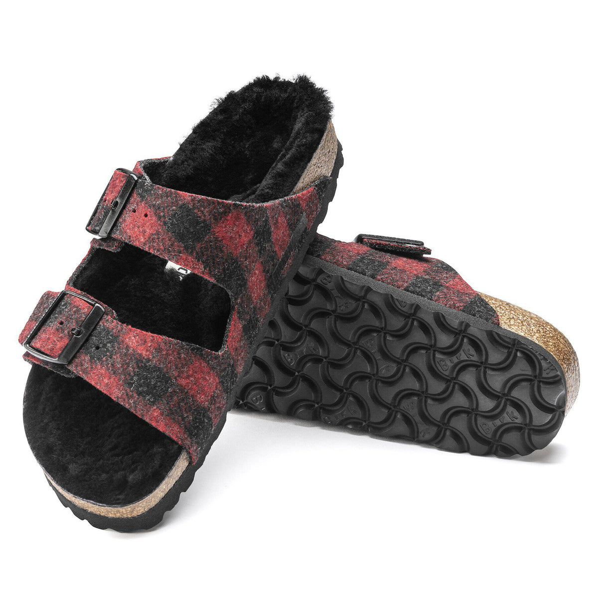 Arizona Shearling Wool in Color Plaid Red | Birkenstock