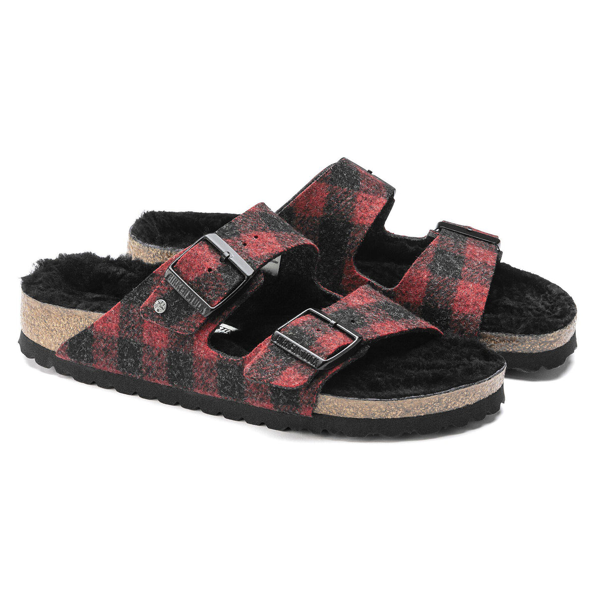 Arizona Shearling Wool in Color Plaid Red | Birkenstock