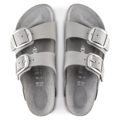 Arizona Big Buckle Nubuck Leather in Color Dove Gray | Birkenstock