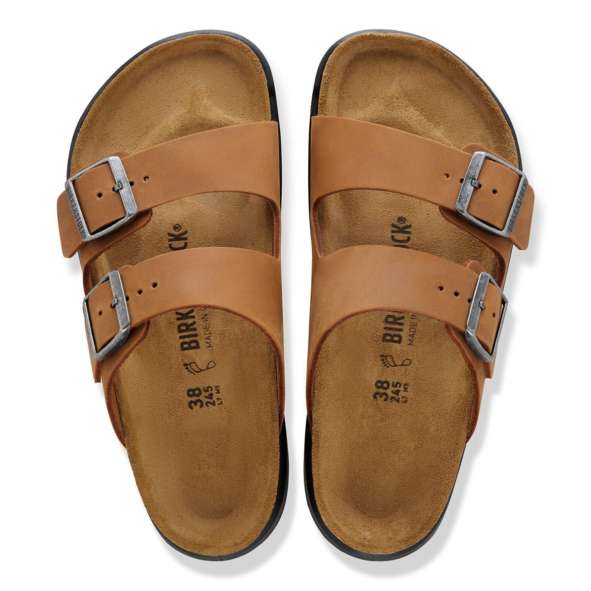 Arizona Crosstown Women Oiled Leather in Color Cognac | Birkenstock
