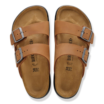 Arizona Crosstown Women Oiled Leather in Color Cognac | Birkenstock