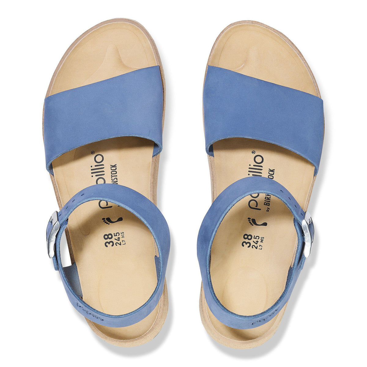Glenda Nubuck Leather in Color Elemental Blue | Birkenstock