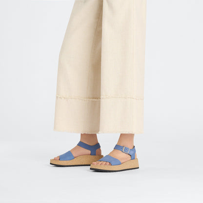 Glenda Nubuck Leather in Color Elemental Blue | Birkenstock