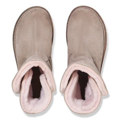 Uppsala Shearling Suede Leather in Color Gray Taupe | Birkenstock