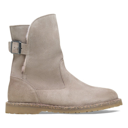Uppsala Shearling Suede Leather in Color Gray Taupe | Birkenstock