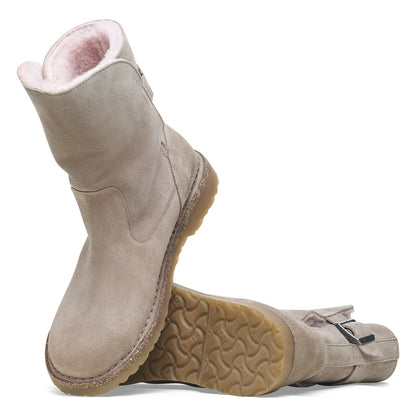 Uppsala Shearling Suede Leather in Color Gray Taupe | Birkenstock