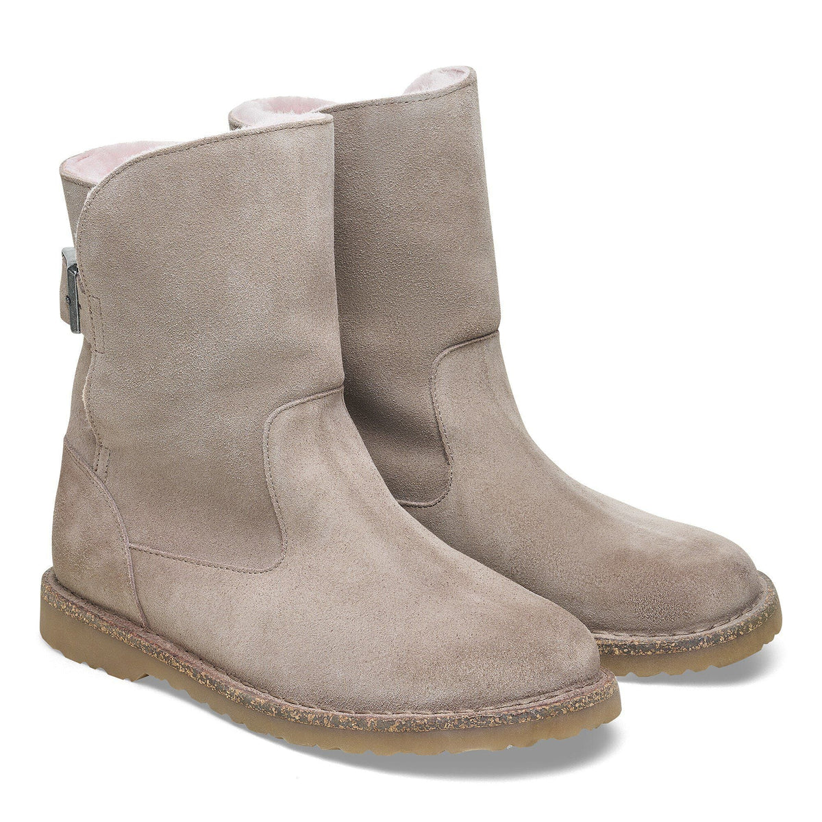 Uppsala Shearling Suede Leather in Color Gray Taupe | Birkenstock