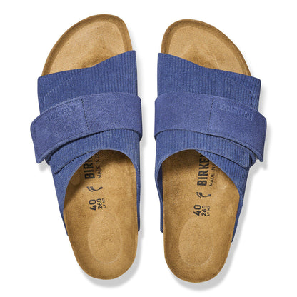 Kyoto Suede Embossed in Color Corduroy Indigo | Birkenstock
