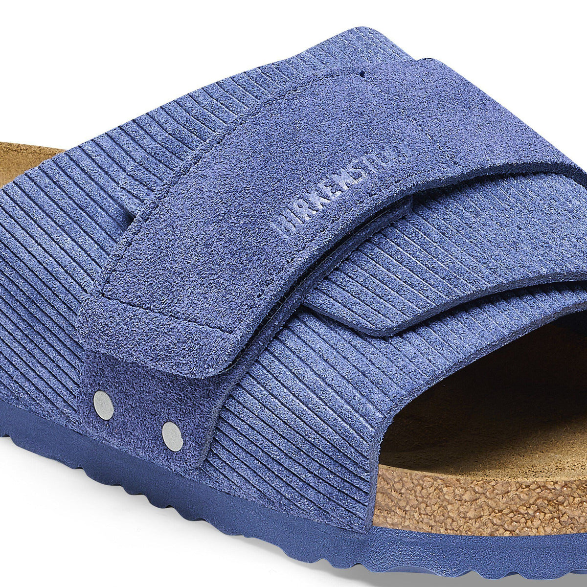 Kyoto Suede Embossed in Color Corduroy Indigo | Birkenstock