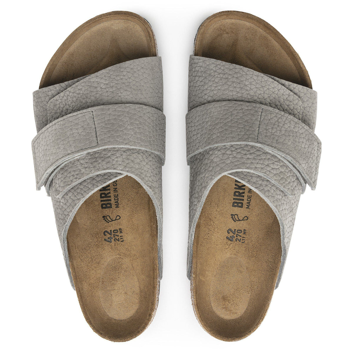 Kyoto Nubuck Leather in Color Desert Buck Whale Gray | Birkenstock