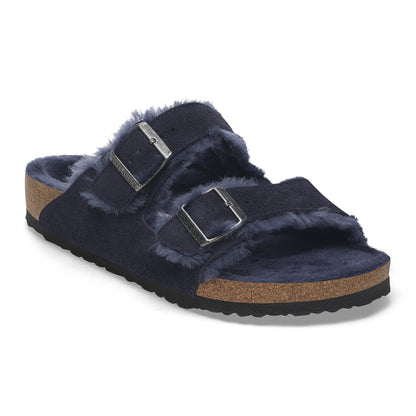 Arizona Shearling Suede Leather in Color Midnight Blue | Birkenstock