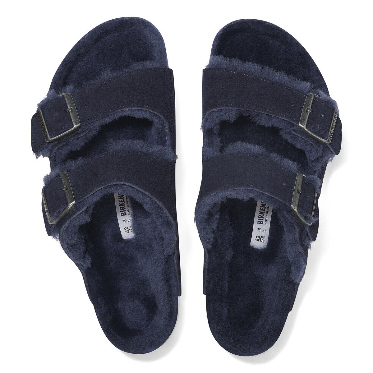 Arizona Shearling Suede Leather in Color Midnight Blue | Birkenstock