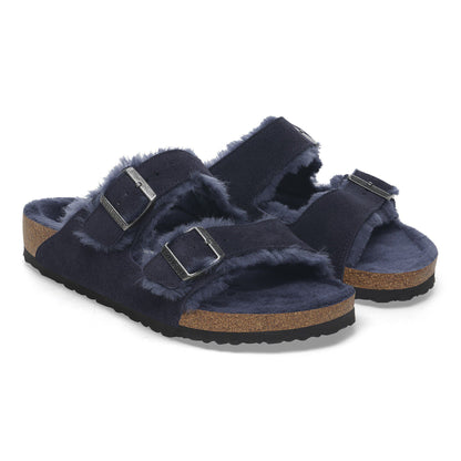 Arizona Shearling Suede Leather in Color Midnight Blue | Birkenstock