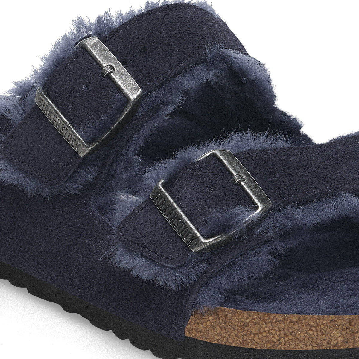 Arizona Shearling Suede Leather in Color Midnight Blue | Birkenstock