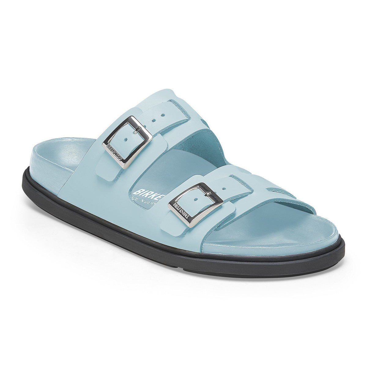 St Barths Leather in Color Mineral Blue | Birkenstock