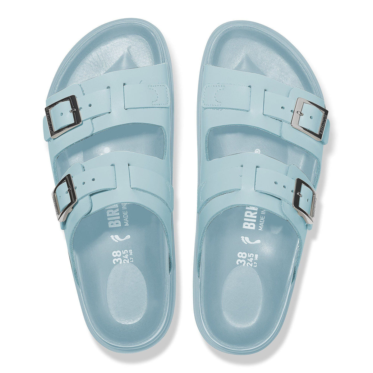 St Barths Leather in Color Mineral Blue | Birkenstock