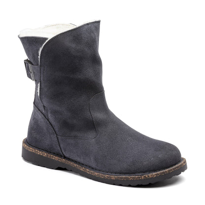 Uppsala Shearling Suede Leather in Color Graphite | Birkenstock