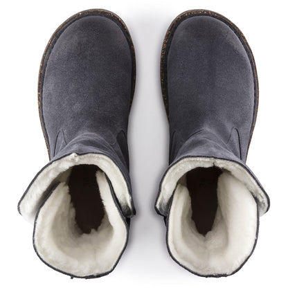 Uppsala Shearling Suede Leather in Color Graphite | Birkenstock
