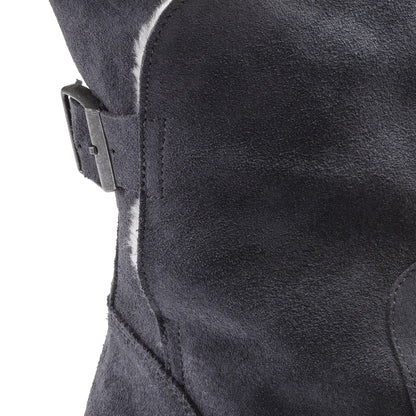 Uppsala Shearling Suede Leather in Color Graphite | Birkenstock