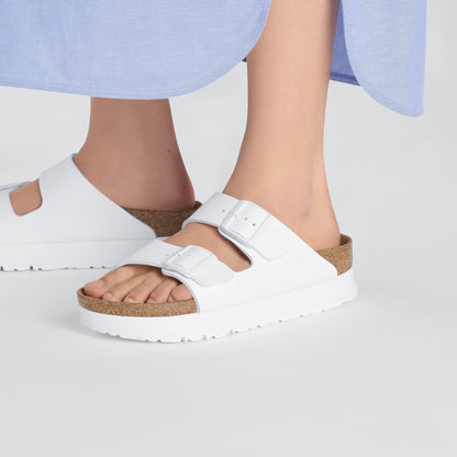 Arizona Flex Platform Birko-Flor in Color White | Birkenstock