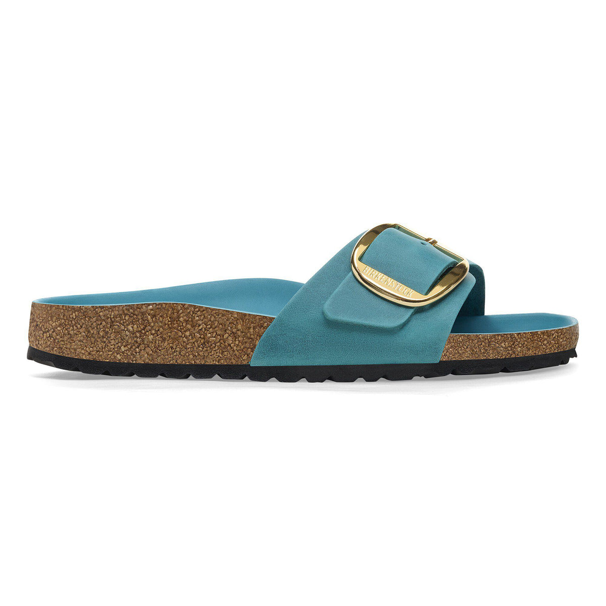 Madrid Big Buckle Oiled Leather in Color Biscay Bay | Birkenstock
