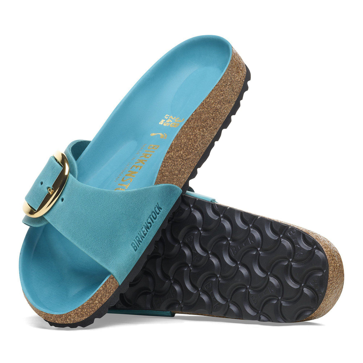 Madrid Big Buckle Oiled Leather in Color Biscay Bay | Birkenstock