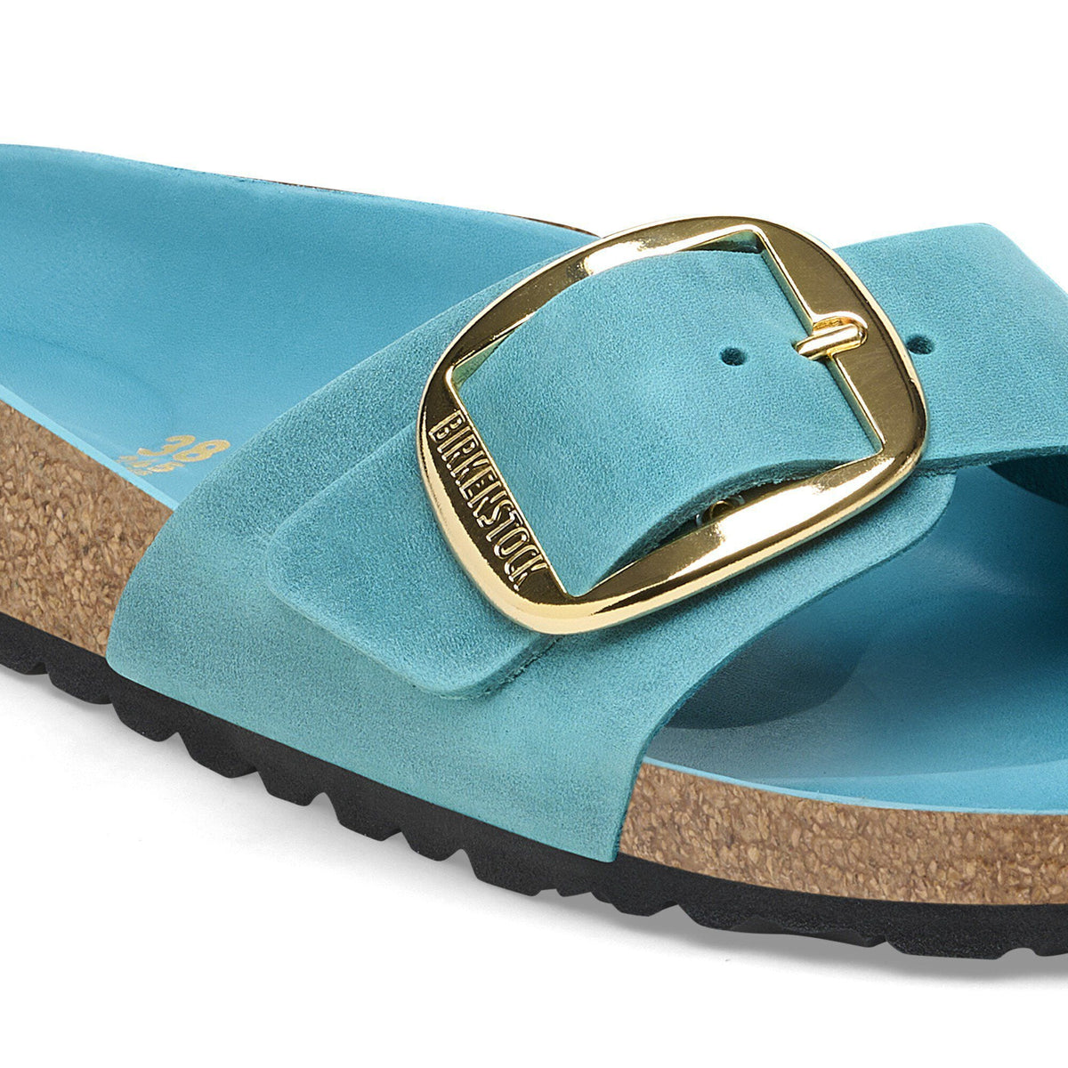 Madrid Big Buckle Oiled Leather in Color Biscay Bay | Birkenstock