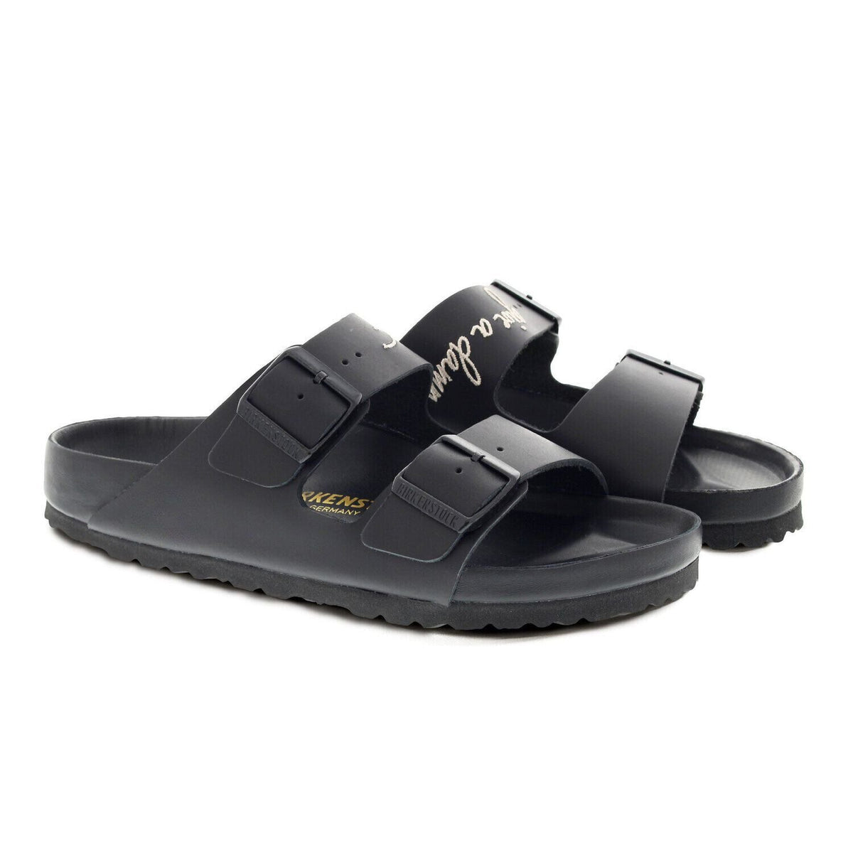 Arizona Lingua Franca Leather in Color Black | Birkenstock