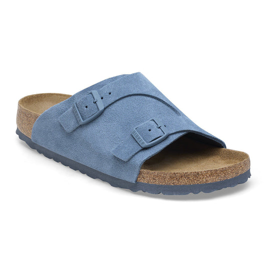 Zürich Suede Leather in Color Elemental Blue | Birkenstock