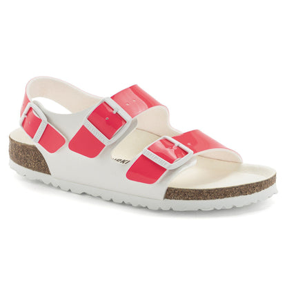 Milano Birko-Flor Patent in Color Neon Pink/White Patent | Birkenstock