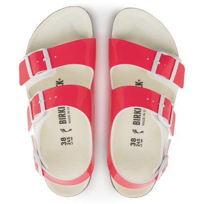 Milano Birko-Flor Patent in Color Neon Pink/White Patent | Birkenstock