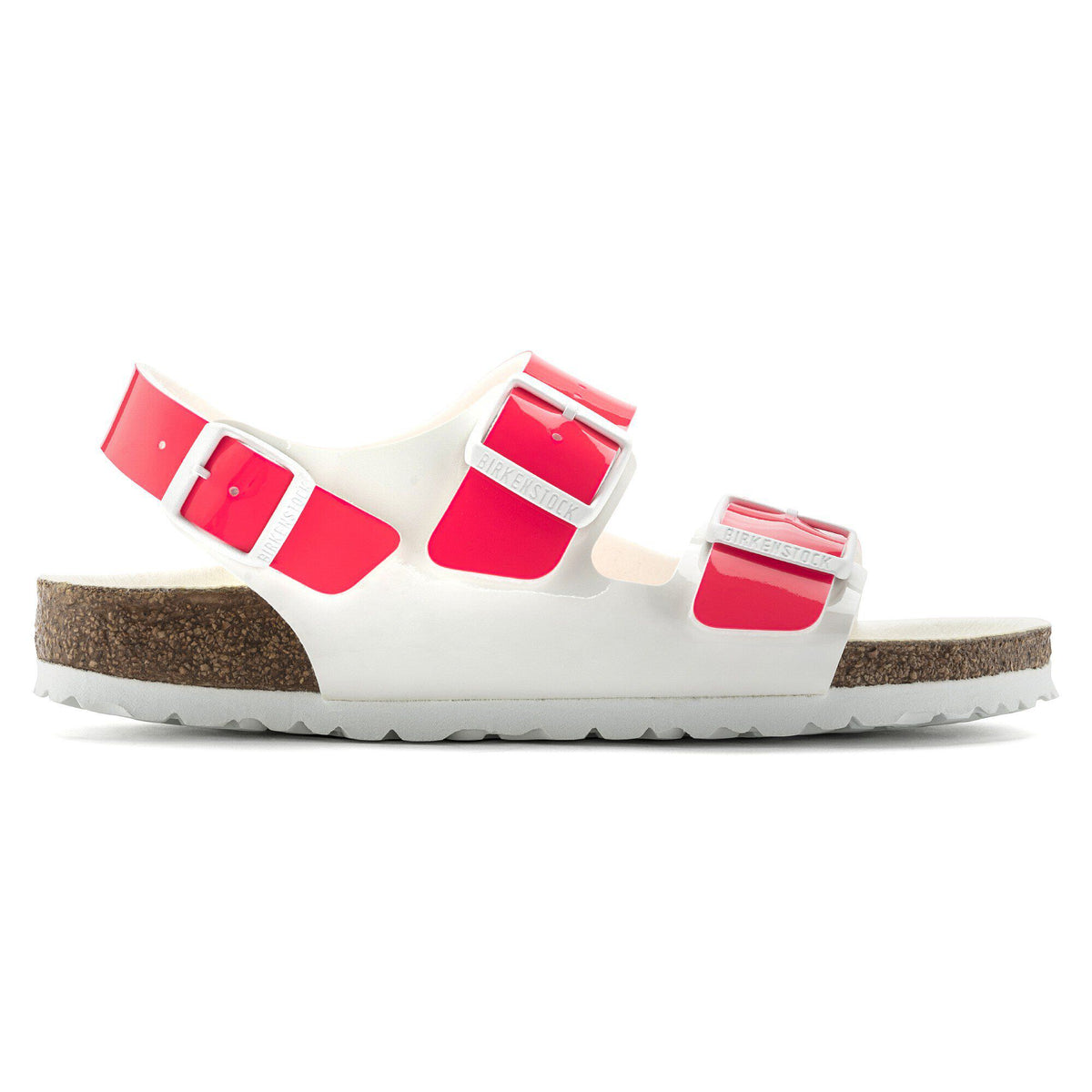 Milano Birko-Flor Patent in Color Neon Pink/White Patent | Birkenstock