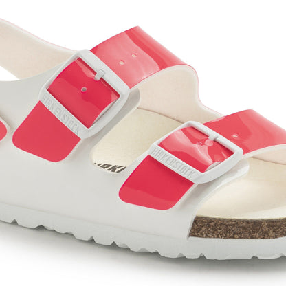 Milano Birko-Flor Patent in Color Neon Pink/White Patent | Birkenstock