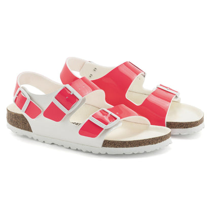 Milano Birko-Flor Patent in Color Neon Pink/White Patent | Birkenstock