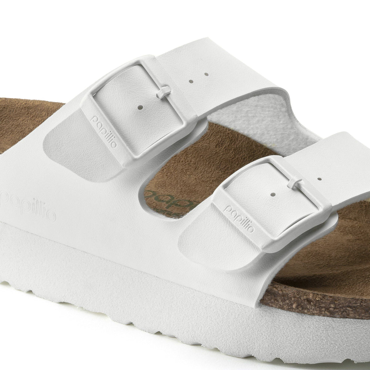 Arizona Platform Vegan Birko-Flor in Color White | Birkenstock