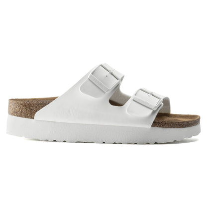Arizona Platform Vegan Birko-Flor in Color White | Birkenstock