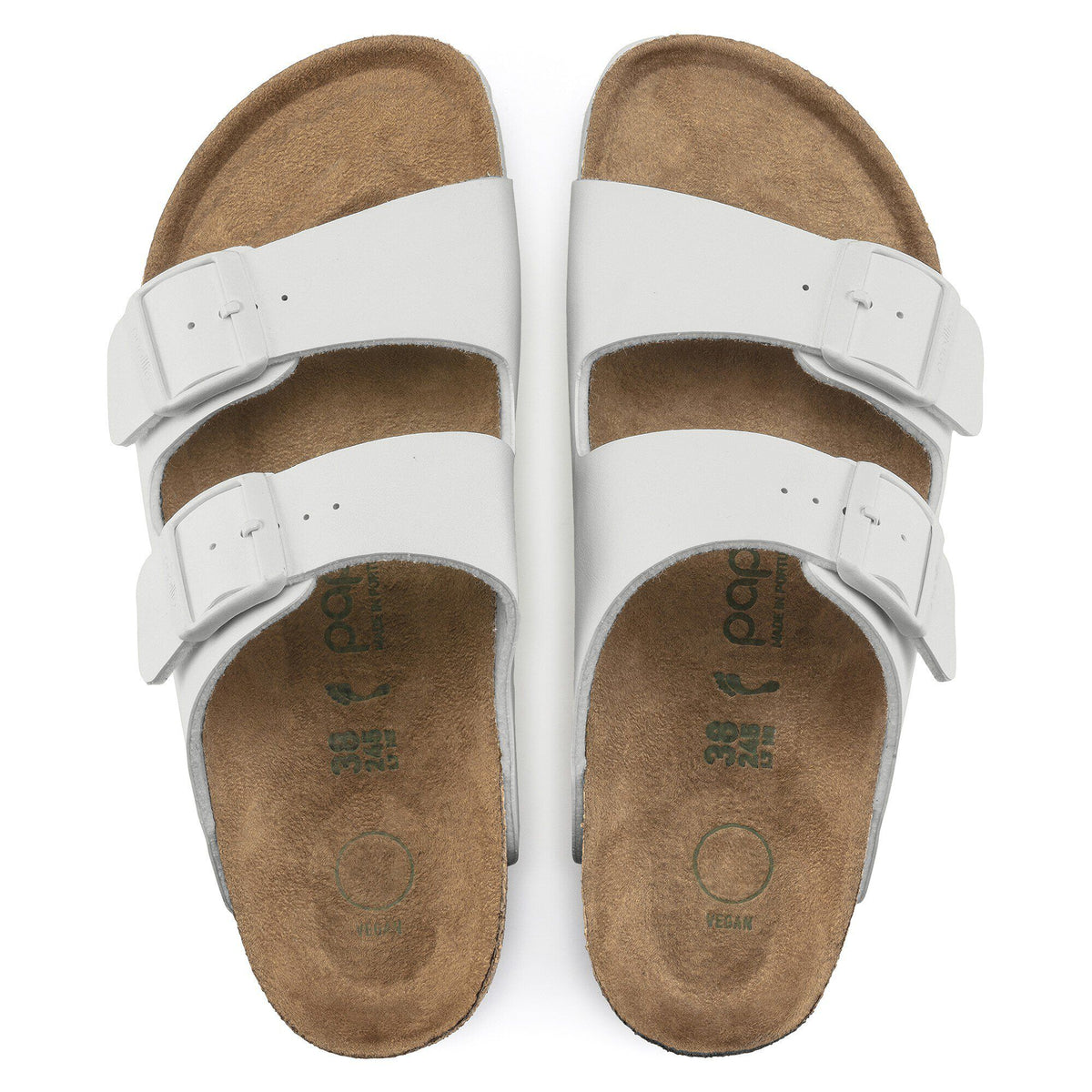 Arizona Platform Vegan Birko-Flor in Color White | Birkenstock