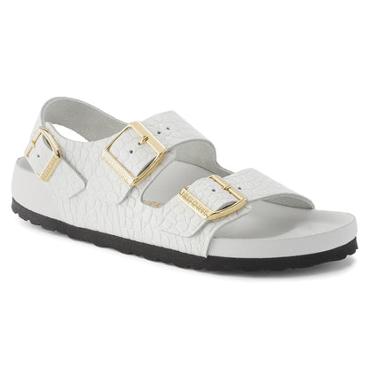 Milano Embossed Leather in Color Emboss white | Birkenstock
