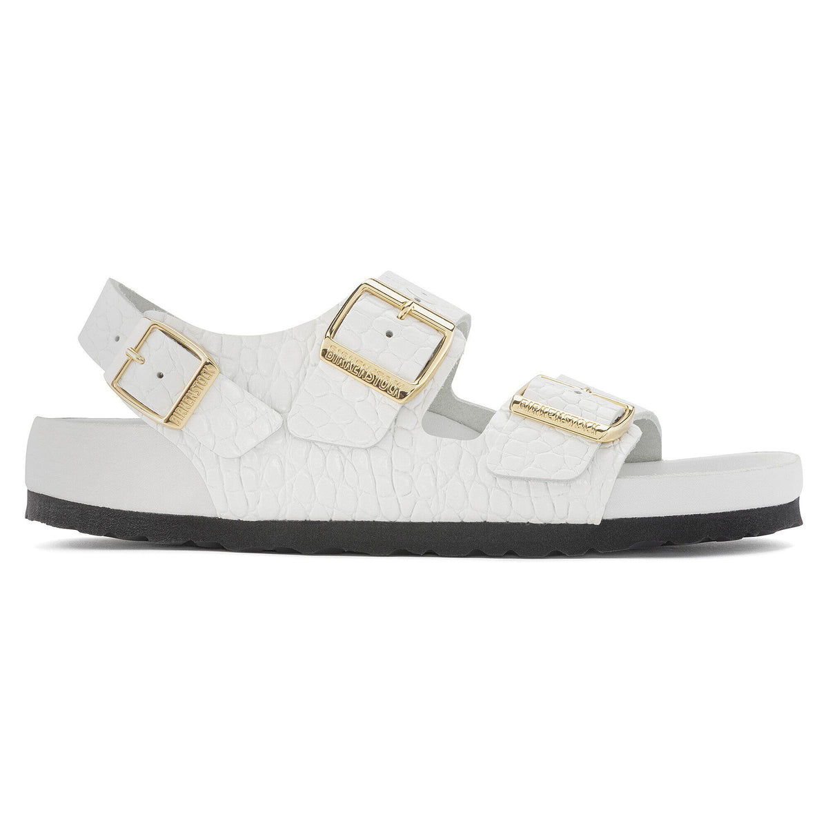 Milano Embossed Leather in Color Emboss white | Birkenstock