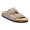 Suede Shimmering Faded Purple