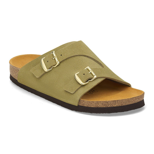 Zürich 1964 Suede Leather in Color Light Green | Birkenstock