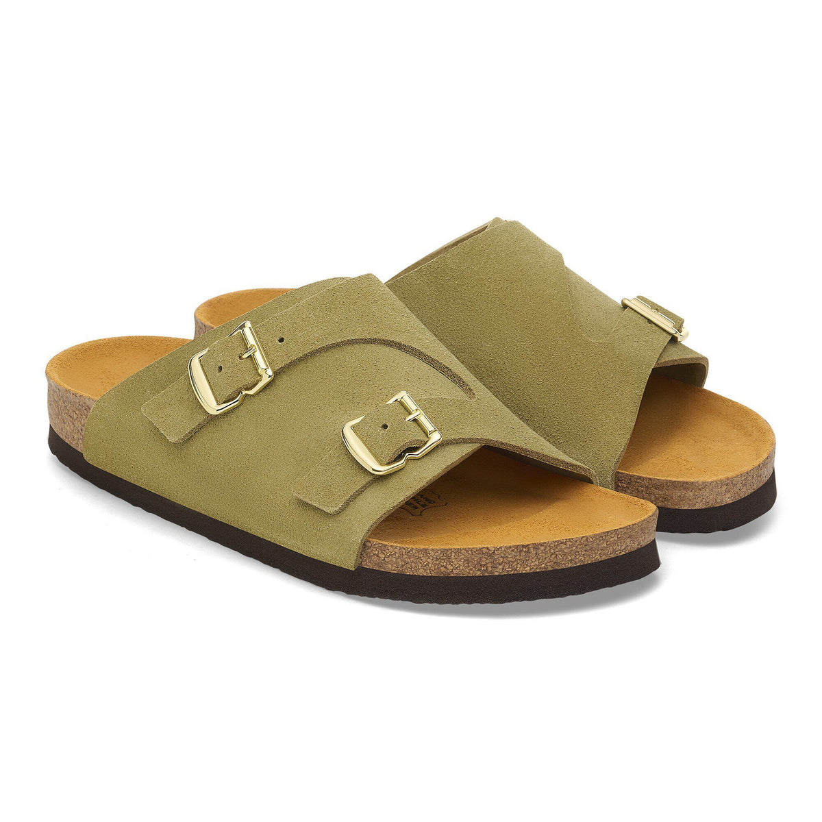 Zürich 1964 Suede Leather in Color Light Green | Birkenstock