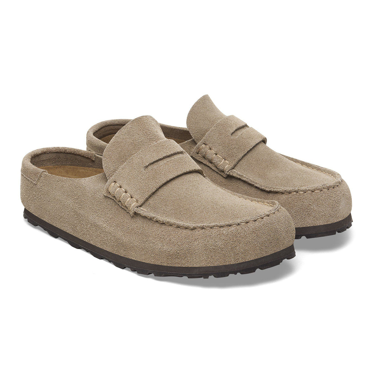 Naples Wrapped Suede Leather in Color Taupe | Birkenstock