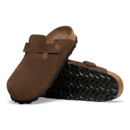 Boston Soft Footbed Suede Leather in Color Carafe | Birkenstock