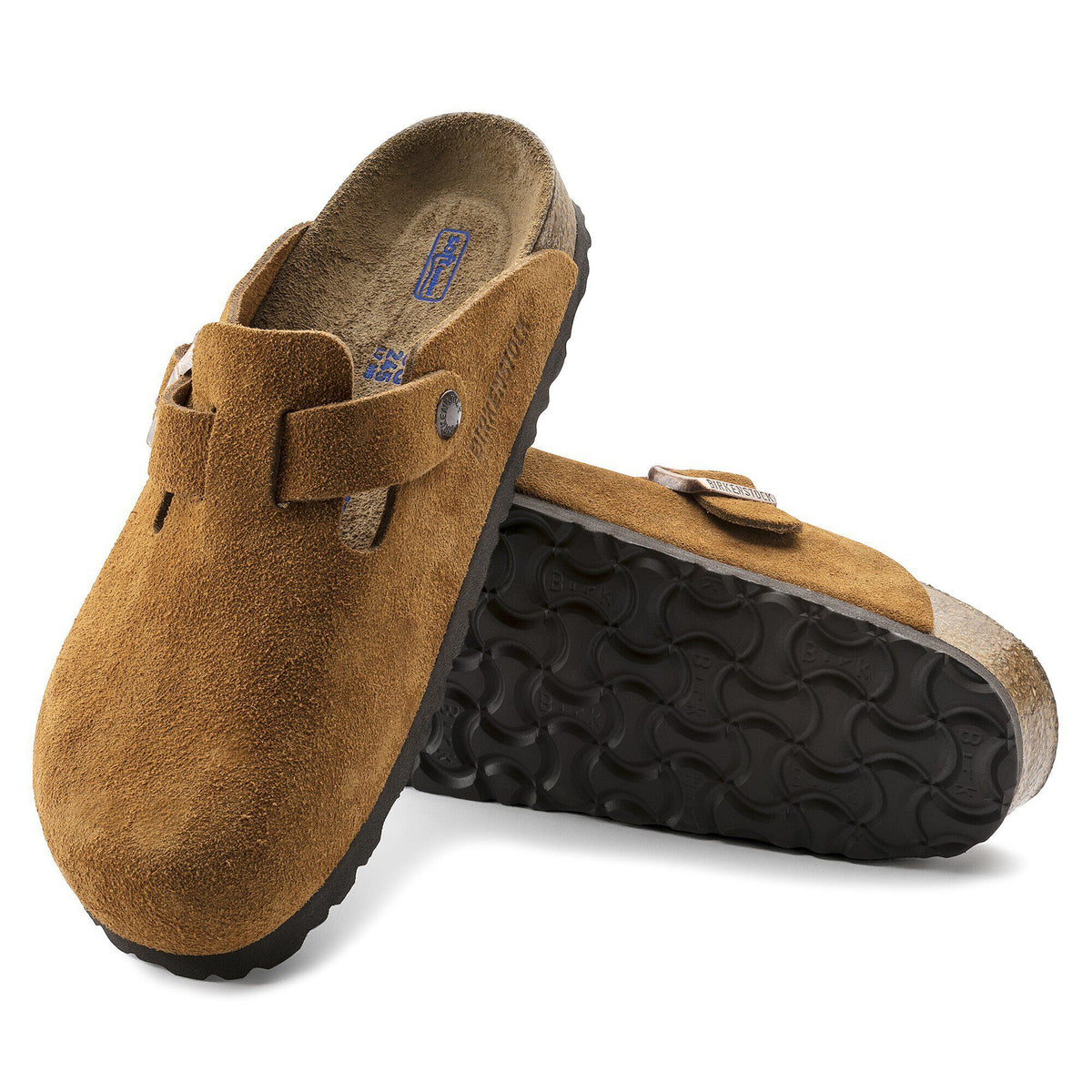 Boston Soft Footbed Suede Leather in Color Mink | Birkenstock
